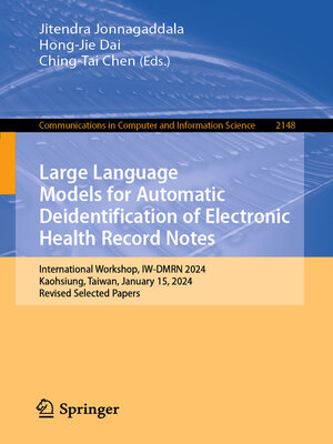 cover image of Large Language Models for Automatic Deidentification of Electronic Health Record Notes